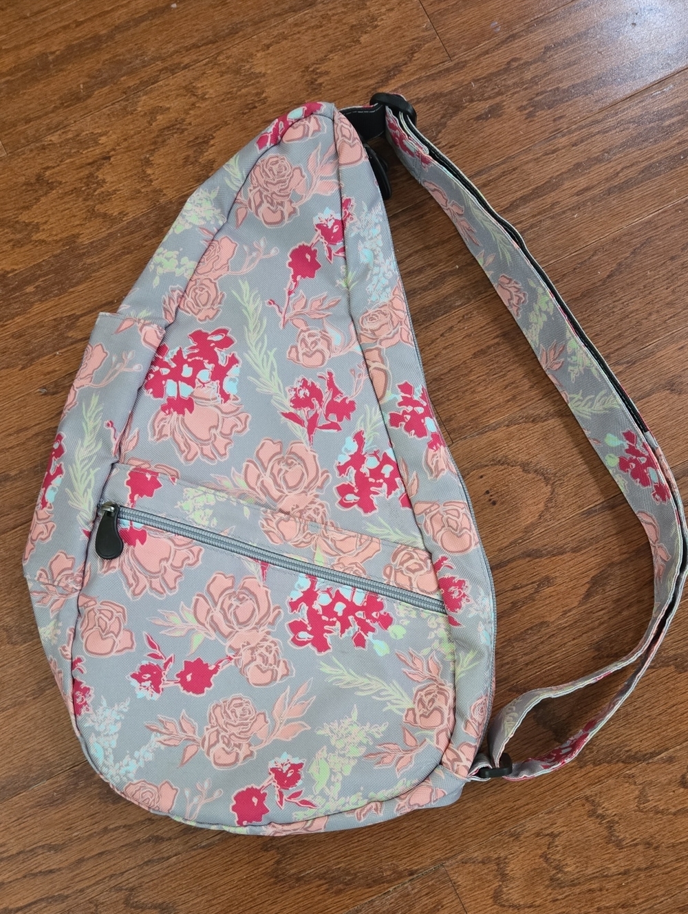 Ameribag Healthy Back Bag 17 Inch Floral Crossbody Sling Bag Like New